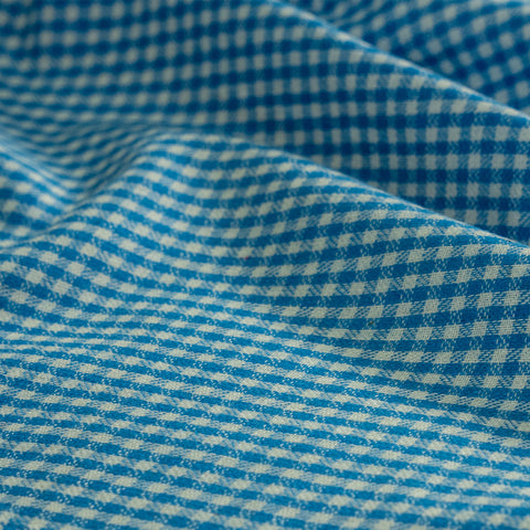 Honey Shirting Ocean Check