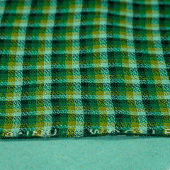 Honey Shirting Emerald Fern Check