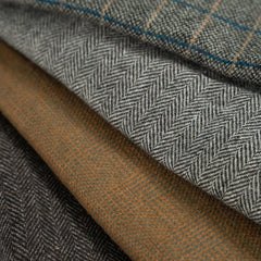 Gray Chevron Tweed