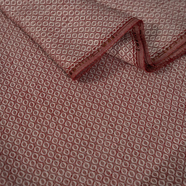 Myla Shirting Maroon Quarterfoil