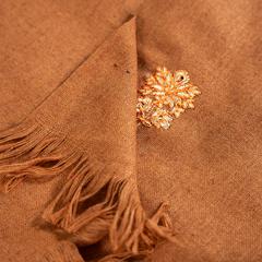 Honey Shawl (Embroidered ) Copper