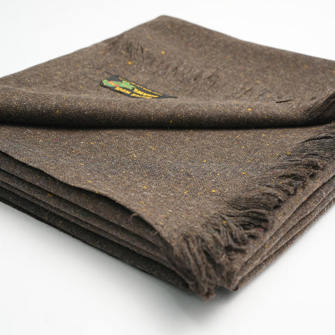 Chocolate Brown Winter Wool Shawl