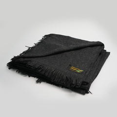 Dotted Black Winter Wool Shawl